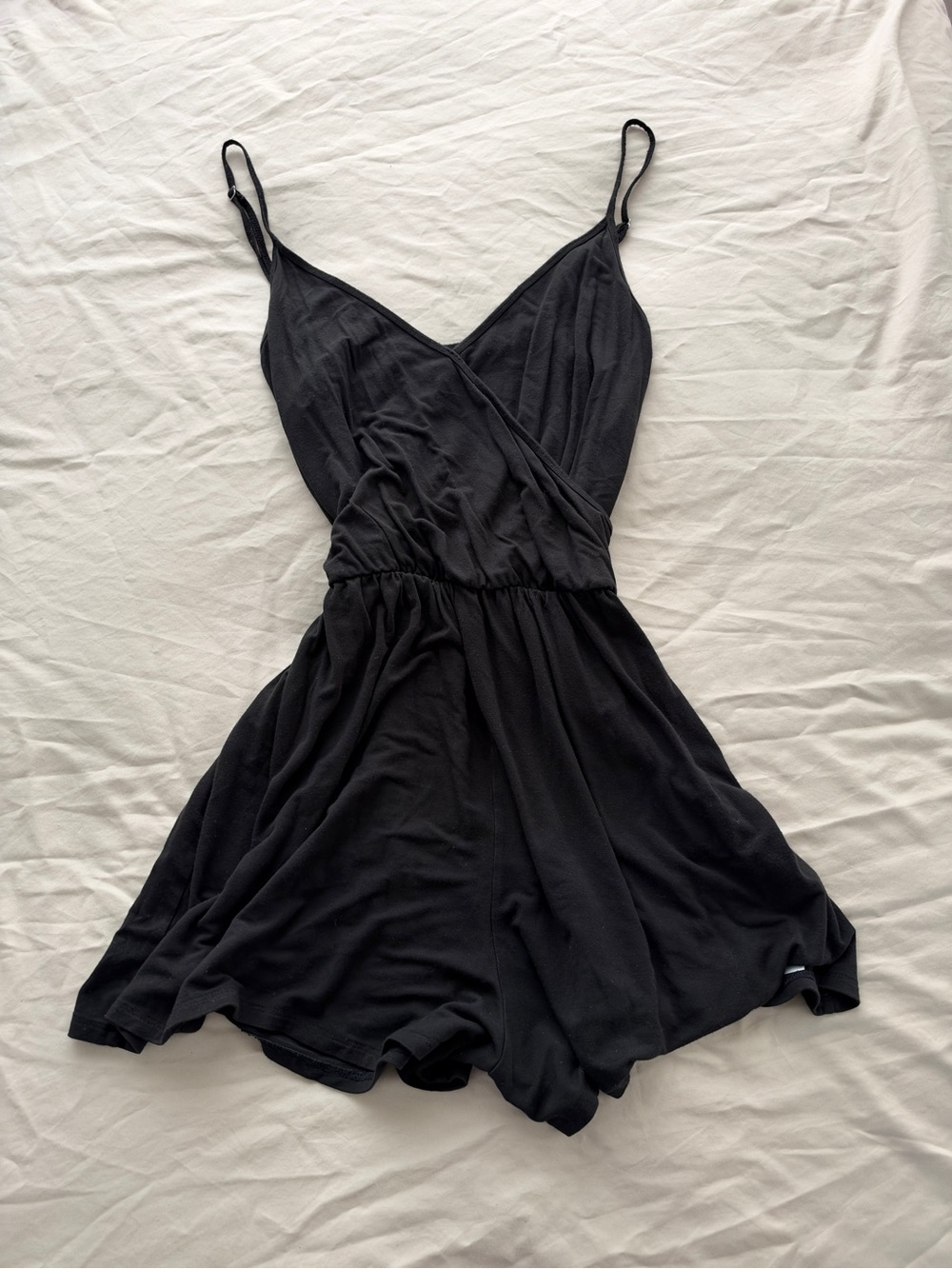 Hollister Black Wrap Romper